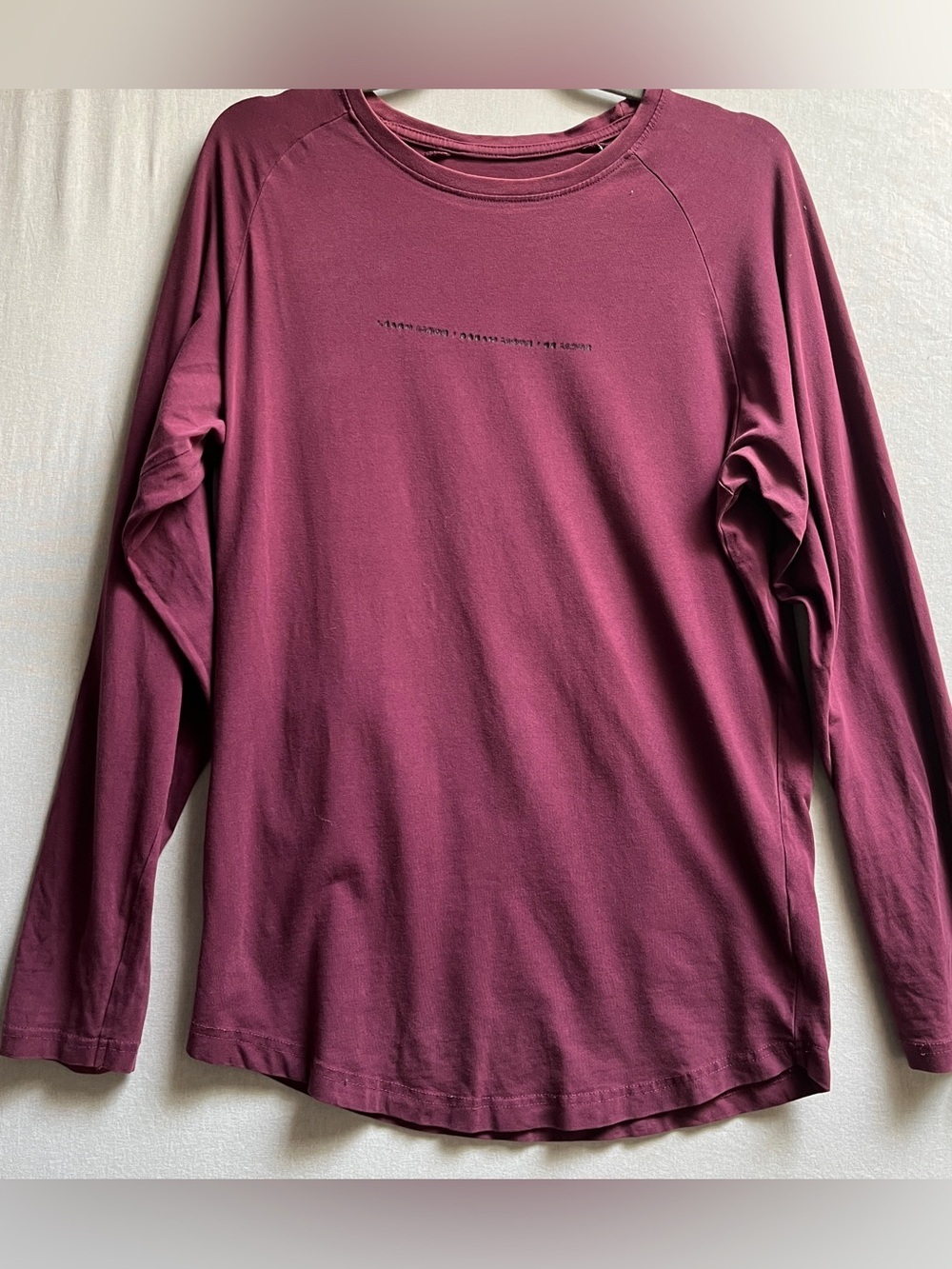 Alphalete Mens Long Sleeve Tee Learn More Dream More Be More Sz XS Oversize
